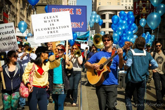 Clean Water Sonoma-Marin marches with Clean Water California in San Francisco (3/22/2014)