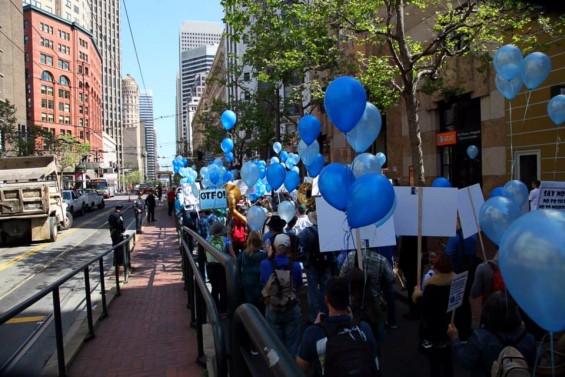 The Parade continues down Market Street.