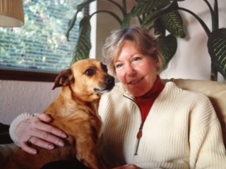 Libby Moss with her dog Super