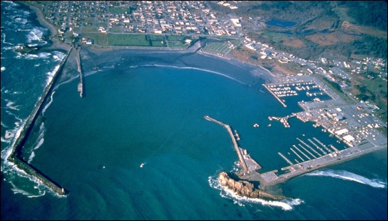 Crescent City Harbor - Photo by Robert Campbell, US Army Corps of Engineers Digital Library