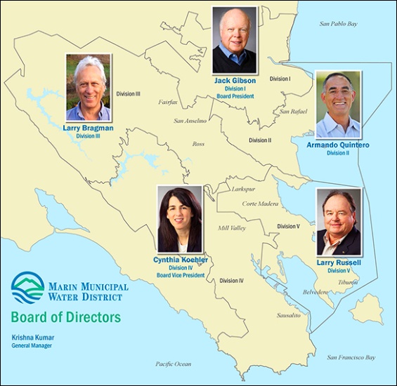 MMWD map with Board Members (2015)